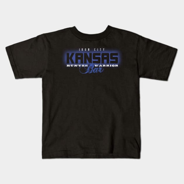 Kansas Bar Kids T-Shirt by MindsparkCreative
